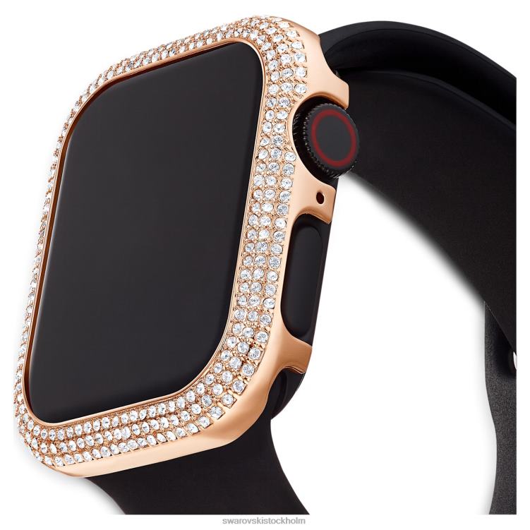 Swarovski glittrande fodral som är kompatibelt med Apple Watch P28L1418 Tillbehör rosa guld ton
