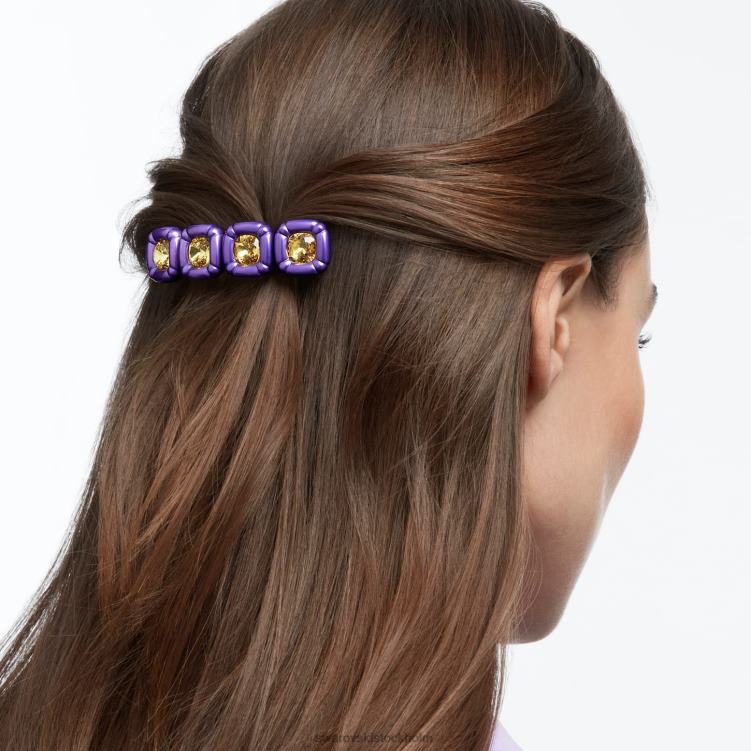 Swarovski hårklämma P28L1478 Tillbehör kuddskuren, lila, guldfärgad