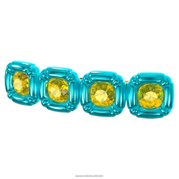 Swarovski hårklämma P28L1479 Tillbehör kuddskuren, blå, guldfärgad