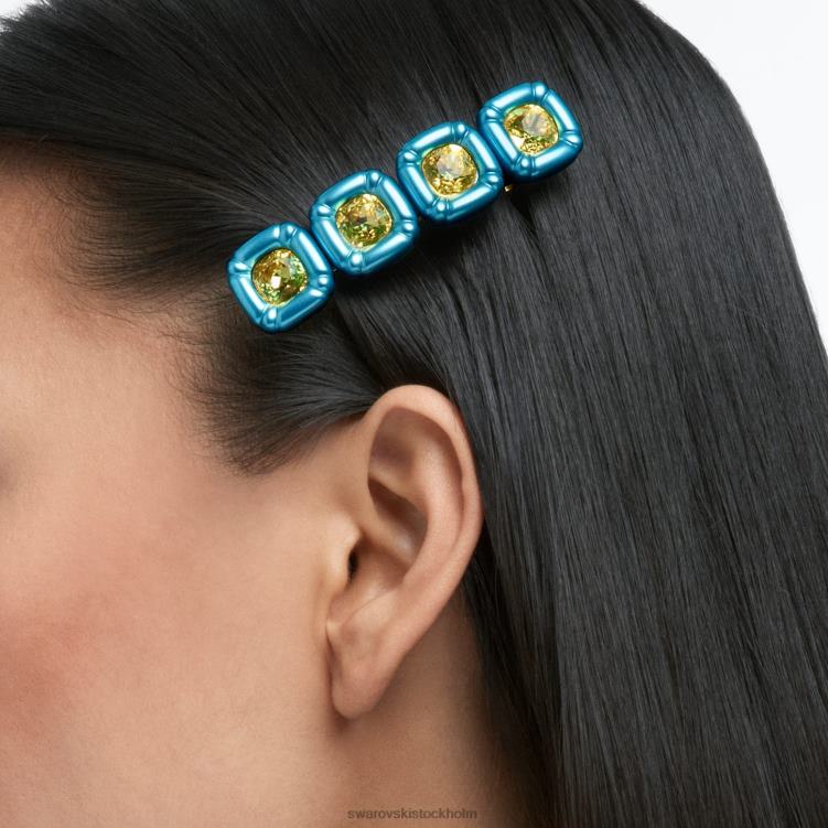 Swarovski hårklämma P28L1479 Tillbehör kuddskuren, blå, guldfärgad