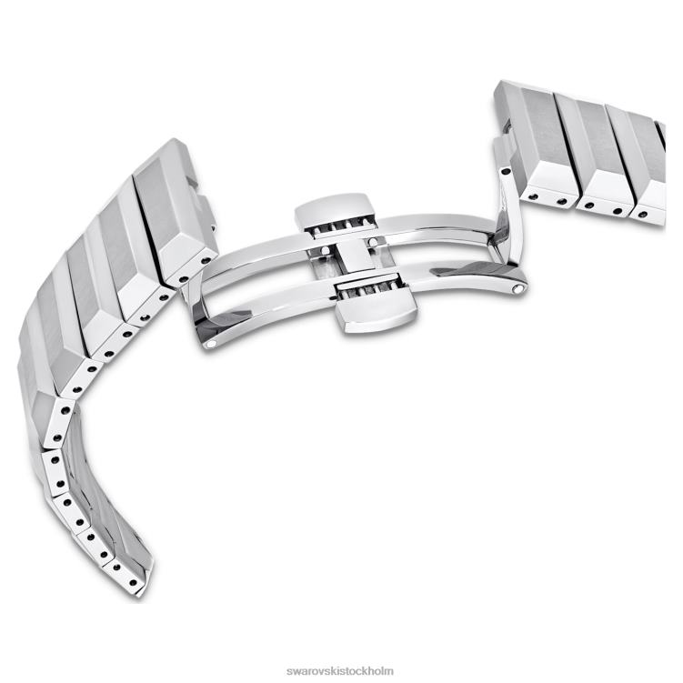 Swarovski 37mm klocka P28L1221 Tillbehör schweizisk tillverkad, metallarmband, silverton, rostfritt stål