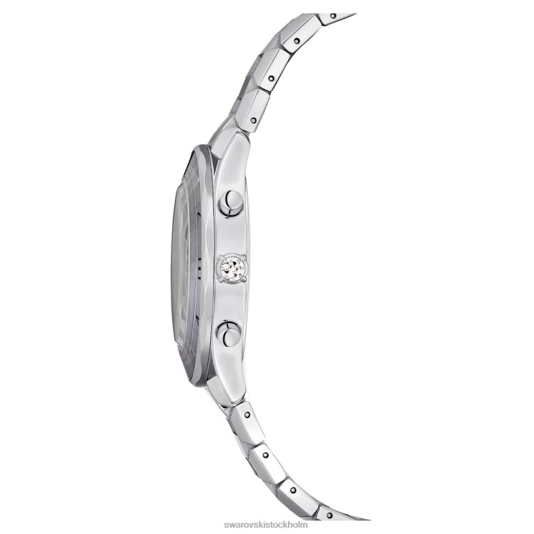 Swarovski 39mm klocka P28L1238 Tillbehör schweizisk tillverkad, metallarmband, silverton, rostfritt stål