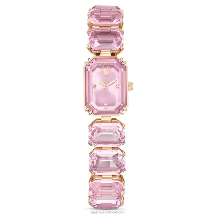 Swarovski Kolla på P28L1200 Tillbehör oktagonslipat armband, rosa, roséguldfärgad finish