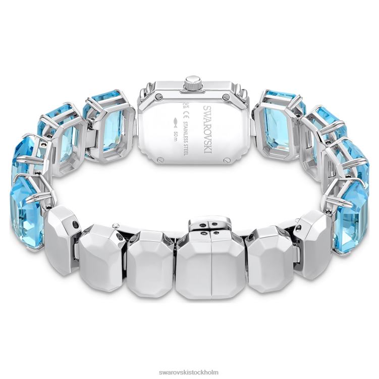 Swarovski Kolla på P28L1219 Tillbehör oktagonslipat armband, blått, rostfritt stål