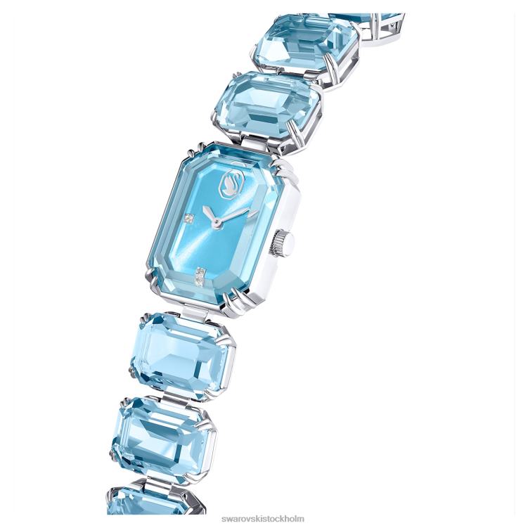 Swarovski Kolla på P28L1219 Tillbehör oktagonslipat armband, blått, rostfritt stål