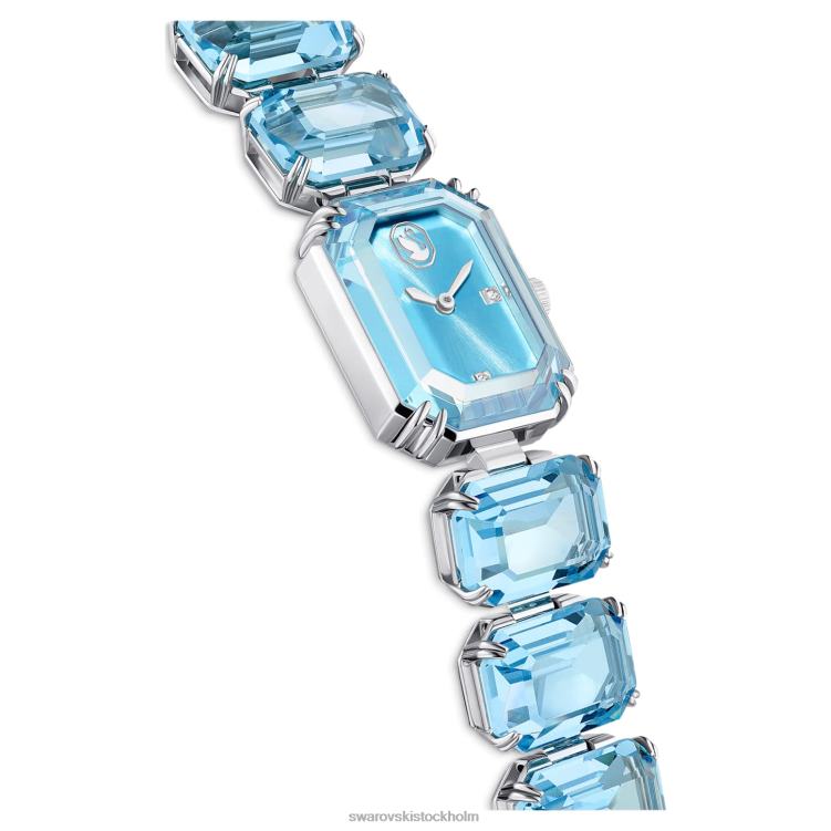 Swarovski Kolla på P28L1219 Tillbehör oktagonslipat armband, blått, rostfritt stål