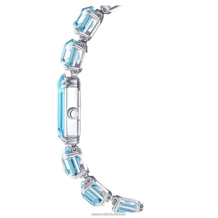 Swarovski Kolla på P28L1219 Tillbehör oktagonslipat armband, blått, rostfritt stål