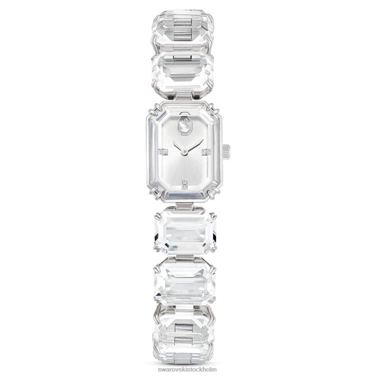 Swarovski Kolla på P28L1225 Tillbehör oktagonslipat armband, vitt, rostfritt stål