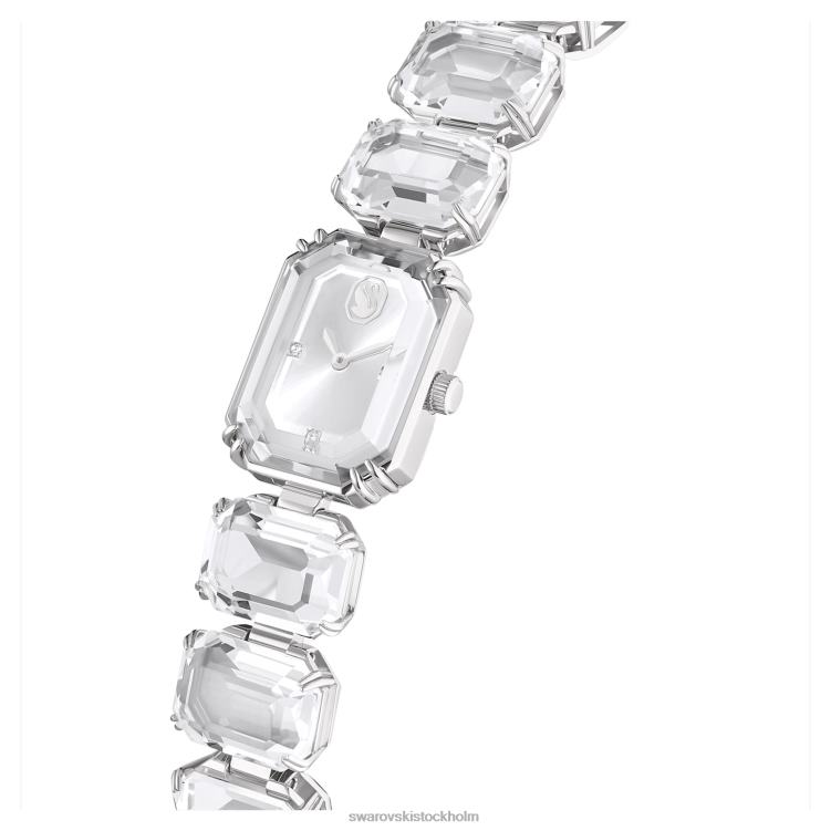 Swarovski Kolla på P28L1225 Tillbehör oktagonslipat armband, vitt, rostfritt stål