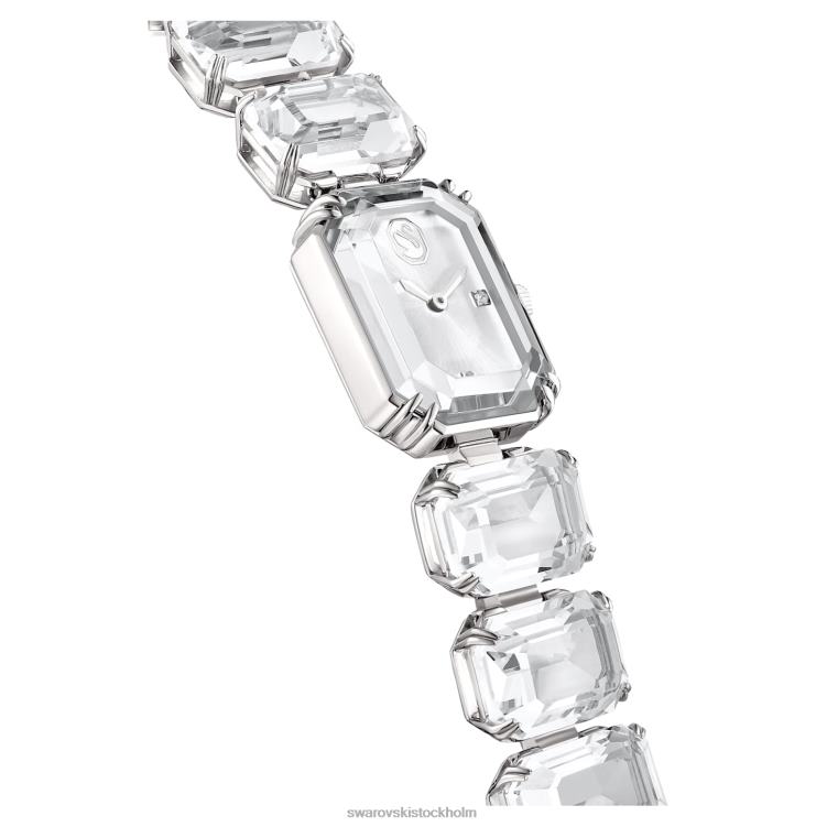 Swarovski Kolla på P28L1225 Tillbehör oktagonslipat armband, vitt, rostfritt stål