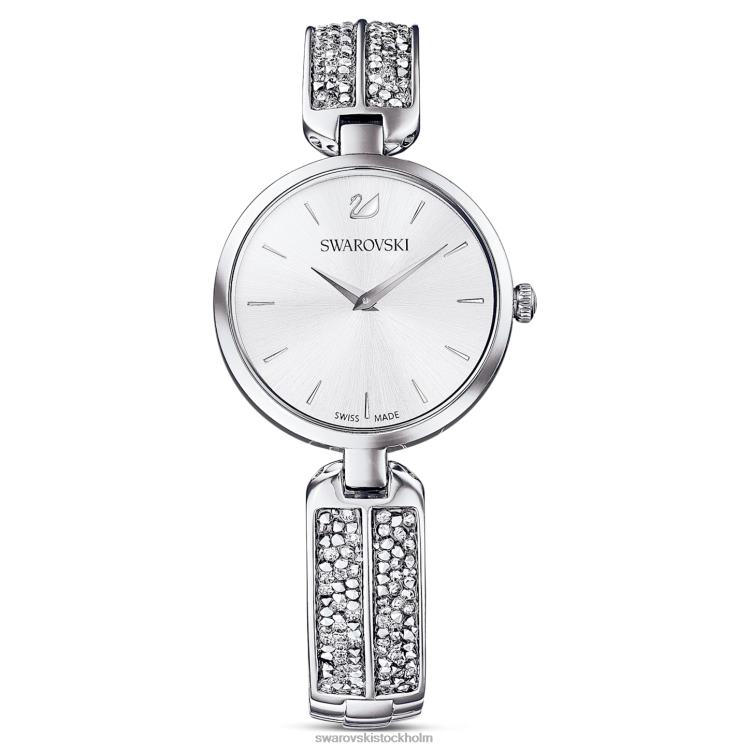 Swarovski dröm rockklocka P28L1236 Tillbehör schweizisk tillverkad, metallarmband, silverton, rostfritt stål