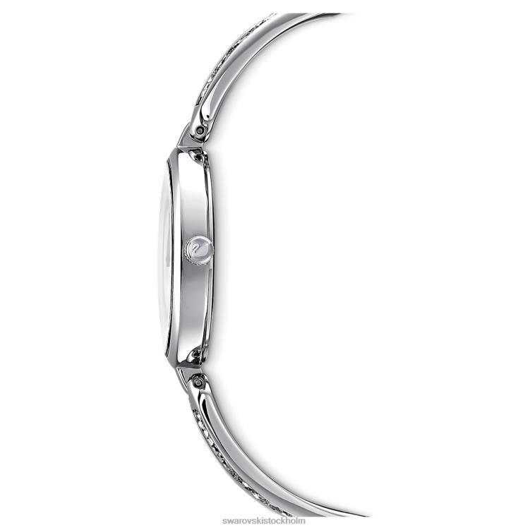 Swarovski dröm rockklocka P28L1236 Tillbehör schweizisk tillverkad, metallarmband, silverton, rostfritt stål