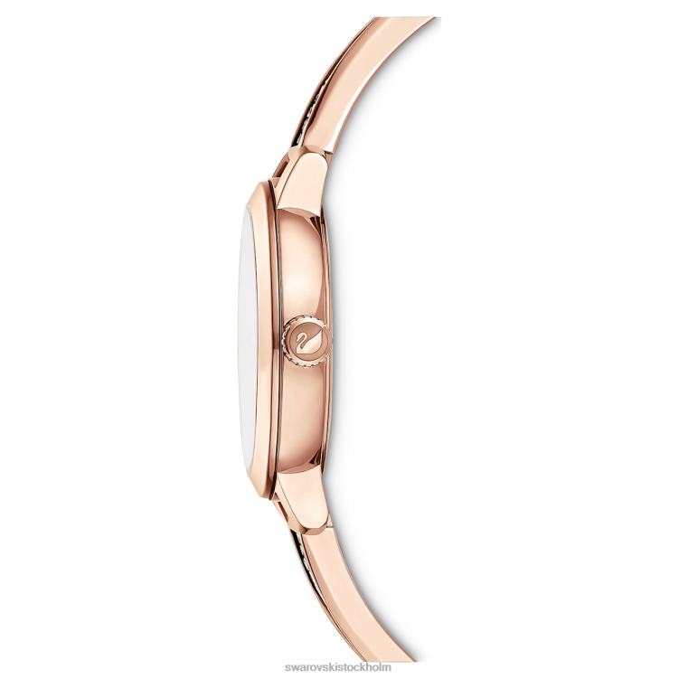 Swarovski kosmisk rockklocka P28L1170 Tillbehör schweizisk tillverkad, metallarmband, roséguldton, roséguldfärgad finish