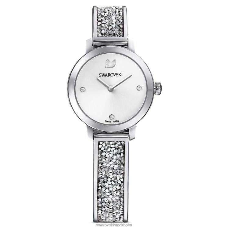 Swarovski kosmisk rockklocka P28L1240 Tillbehör schweizisk tillverkad, metallarmband, silverton, rostfritt stål
