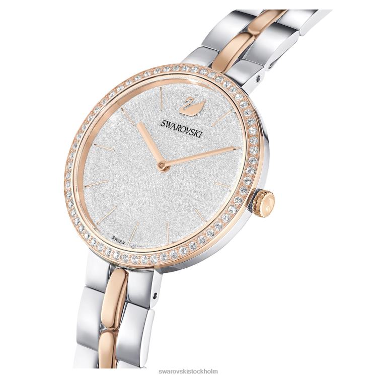 Swarovski kosmopolitisk klocka P28L1156 Tillbehör schweizisk tillverkad, metallarmband, vit, blandad metallfinish