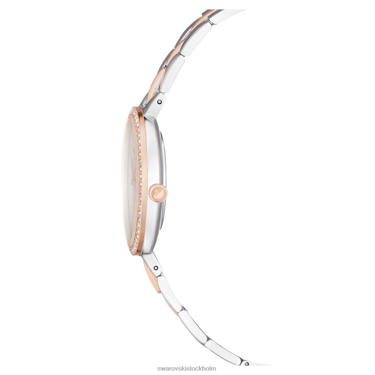 Swarovski kosmopolitisk klocka P28L1156 Tillbehör schweizisk tillverkad, metallarmband, vit, blandad metallfinish