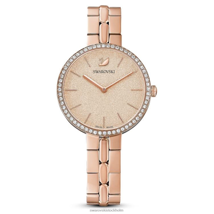 Swarovski kosmopolitisk klocka P28L1178 Tillbehör schweizisk tillverkad, metallarmband, rosa, roséguldfärgad finish
