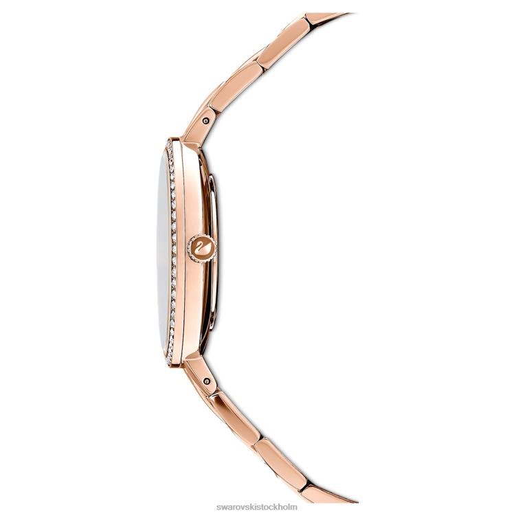 Swarovski kosmopolitisk klocka P28L1178 Tillbehör schweizisk tillverkad, metallarmband, rosa, roséguldfärgad finish
