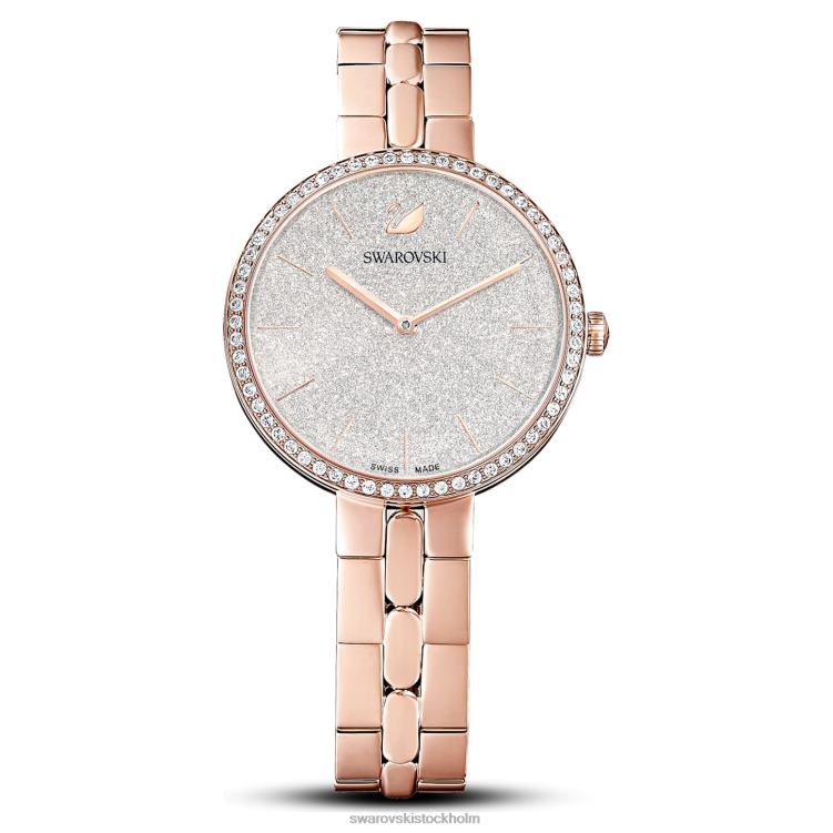 Swarovski kosmopolitisk klocka P28L1180 Tillbehör schweizisk tillverkad, metallarmband, roséguldton, roséguldfärgad finish