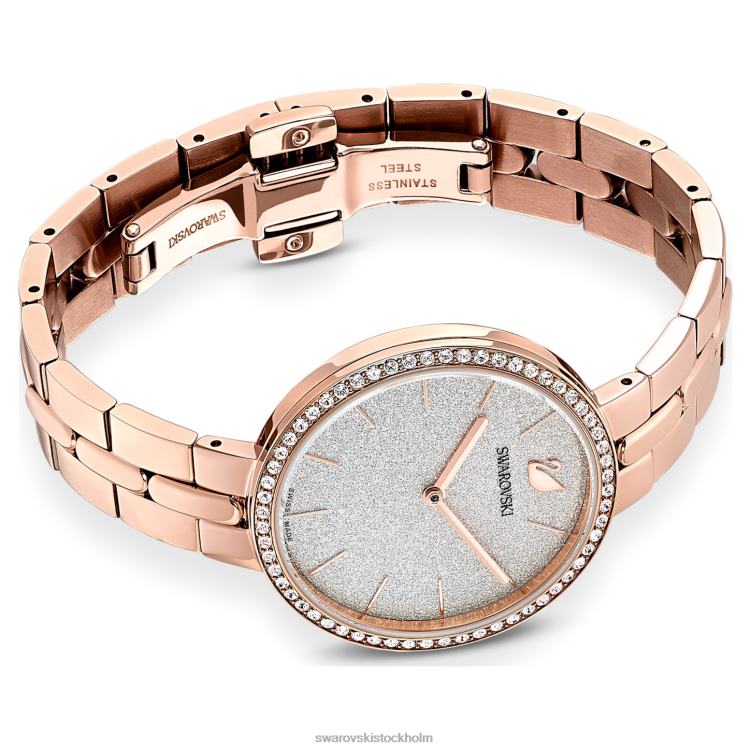 Swarovski kosmopolitisk klocka P28L1180 Tillbehör schweizisk tillverkad, metallarmband, roséguldton, roséguldfärgad finish