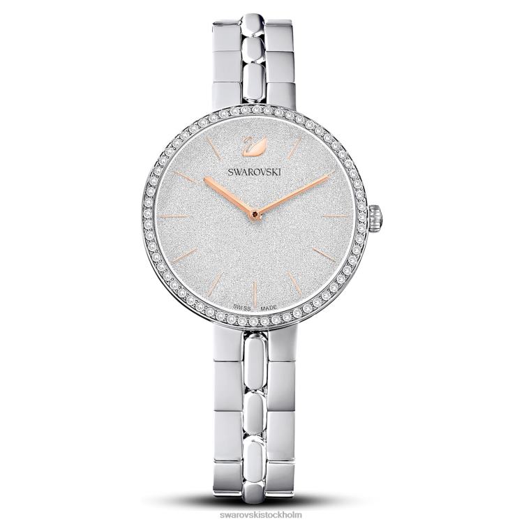 Swarovski kosmopolitisk klocka P28L1229 Tillbehör schweizisk tillverkad, metallarmband, silverton, rostfritt stål