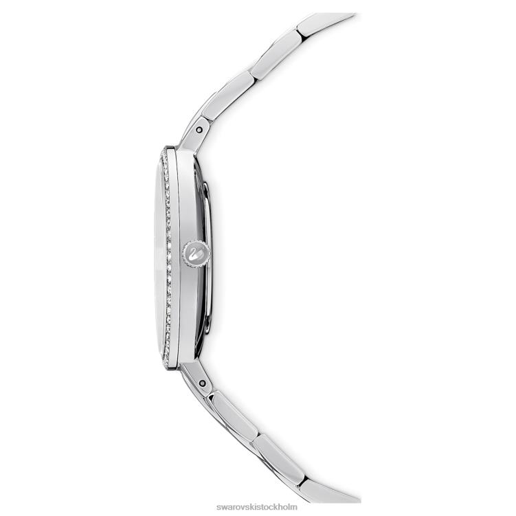 Swarovski kosmopolitisk klocka P28L1229 Tillbehör schweizisk tillverkad, metallarmband, silverton, rostfritt stål