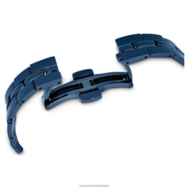Swarovski kosmopolitisk klocka P28L1237 Tillbehör schweizisk tillverkad, metallarmband, blå, blå finish
