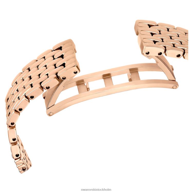 Swarovski locka klocka P28L1161 Tillbehör schweizisk tillverkad, full pave, metallarmband, roséguldton, roséguldfärgad finish