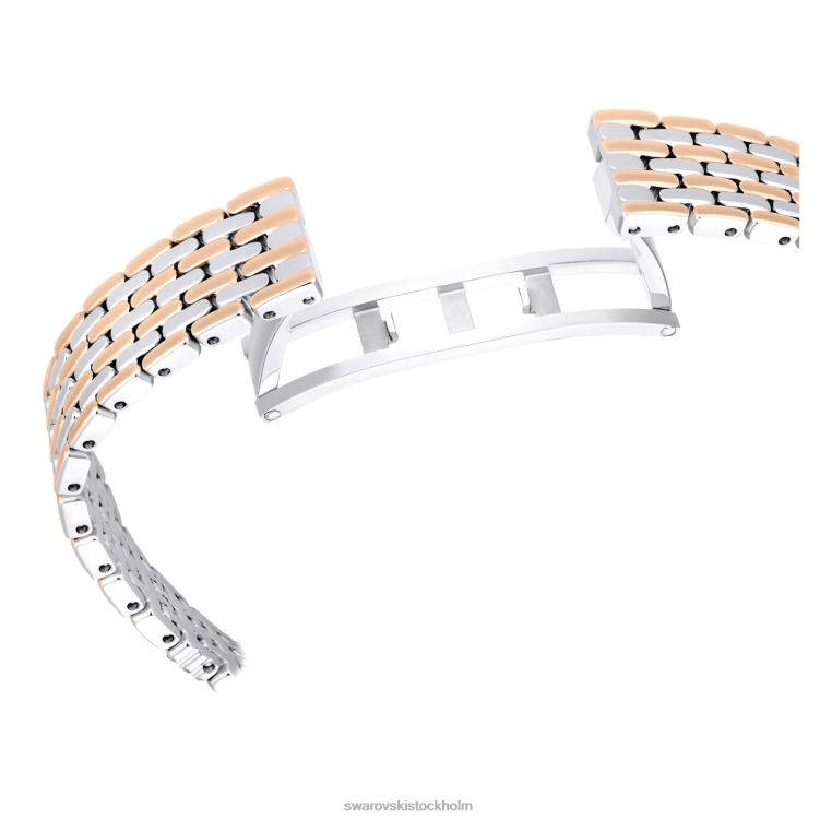 Swarovski locka klocka P28L1182 Tillbehör schweizisk tillverkad, pave, metallarmband, roséguld, blandad metallfinish