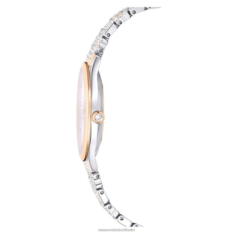 Swarovski locka klocka P28L1182 Tillbehör schweizisk tillverkad, pave, metallarmband, roséguld, blandad metallfinish