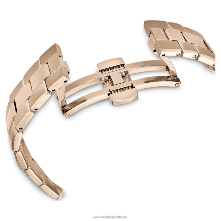 Swarovski octea lux sportklocka P28L1143 Tillbehör schweizisk tillverkad, metallarmband, blå, champagneguldfärgad finish