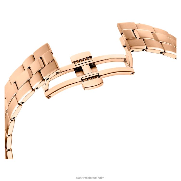 Swarovski octea lux sportklocka P28L1196 Tillbehör schweizisk tillverkad, metallarmband, roséguldton, roséguldfärgad finish