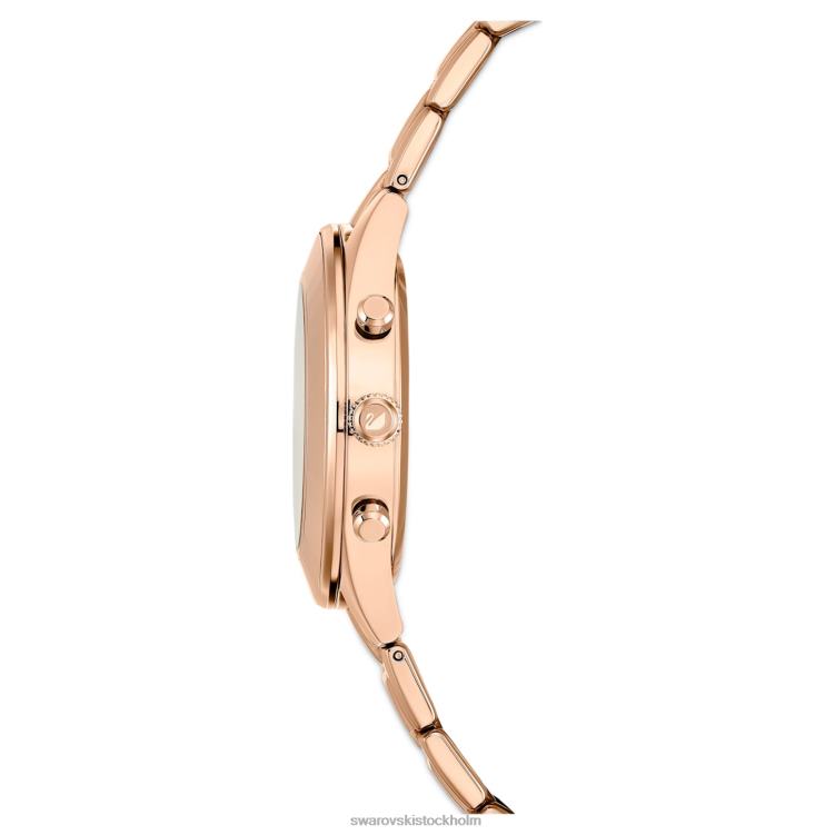 Swarovski octea lux sportklocka P28L1196 Tillbehör schweizisk tillverkad, metallarmband, roséguldton, roséguldfärgad finish