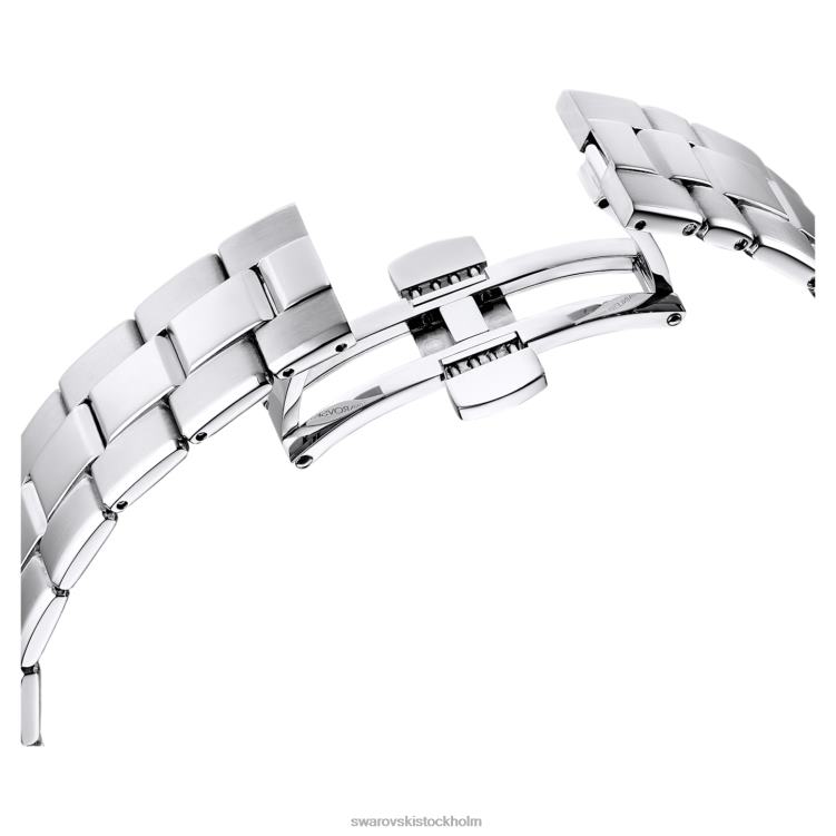 Swarovski octea lux sportklocka P28L1243 Tillbehör schweizisk tillverkad, metallarmband, svart, rostfritt stål