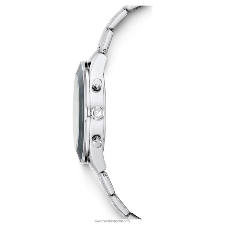 Swarovski octea lux sportklocka P28L1243 Tillbehör schweizisk tillverkad, metallarmband, svart, rostfritt stål