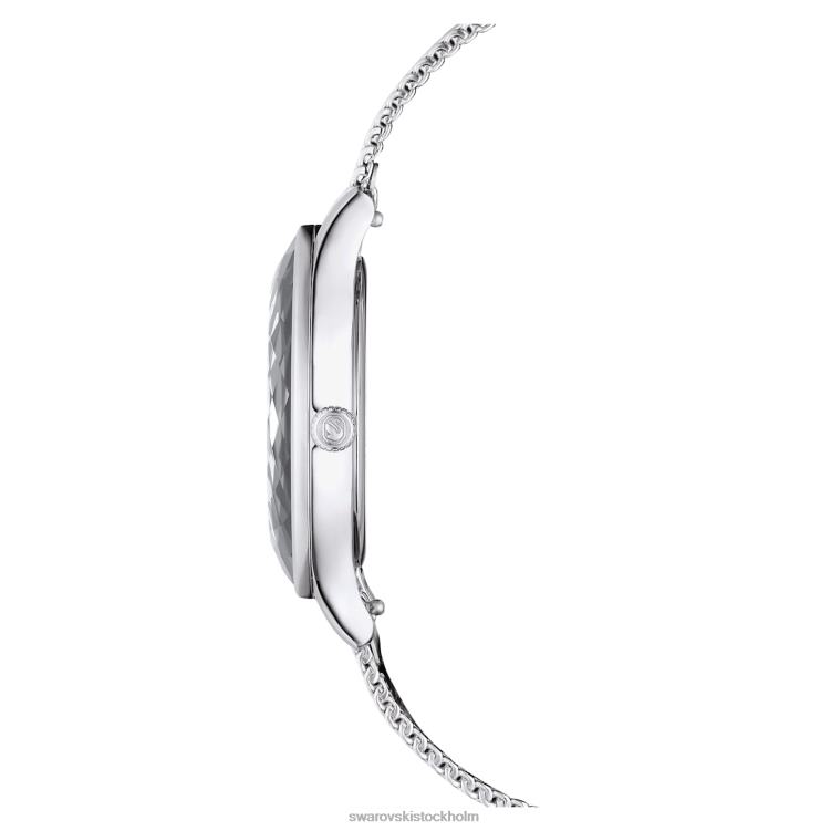Swarovski octea nova klocka P28L1241 Tillbehör schweizisk tillverkad, metallarmband, svart, rostfritt stål
