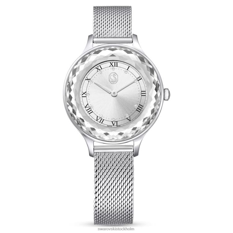 Swarovski octea nova klocka P28L1242 Tillbehör schweizisk tillverkad, metallarmband, silverton, rostfritt stål