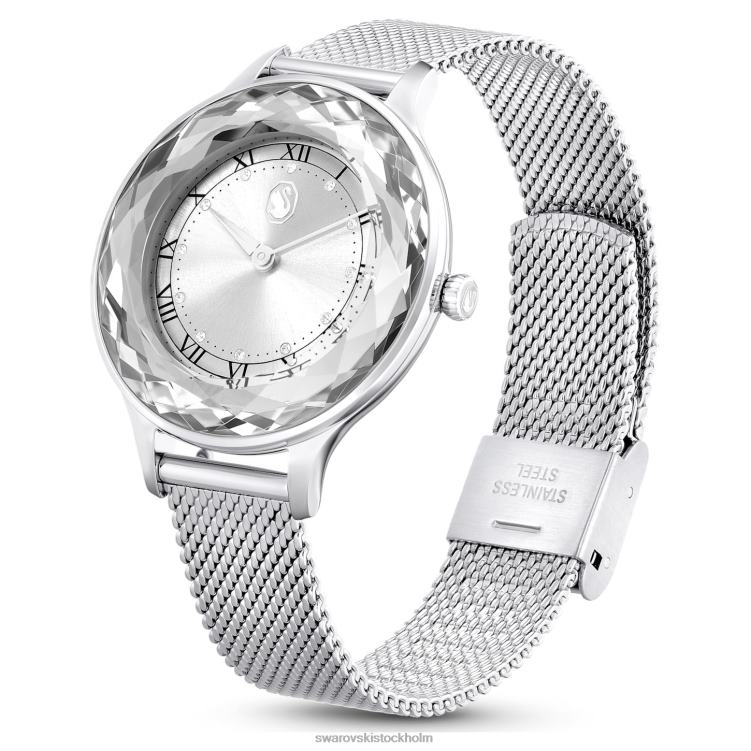 Swarovski octea nova klocka P28L1242 Tillbehör schweizisk tillverkad, metallarmband, silverton, rostfritt stål