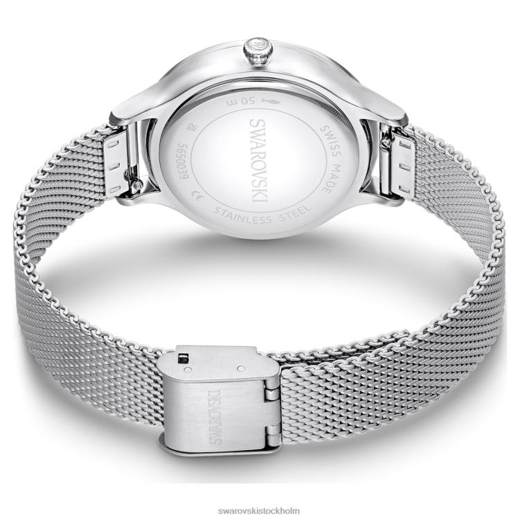Swarovski octea nova klocka P28L1242 Tillbehör schweizisk tillverkad, metallarmband, silverton, rostfritt stål