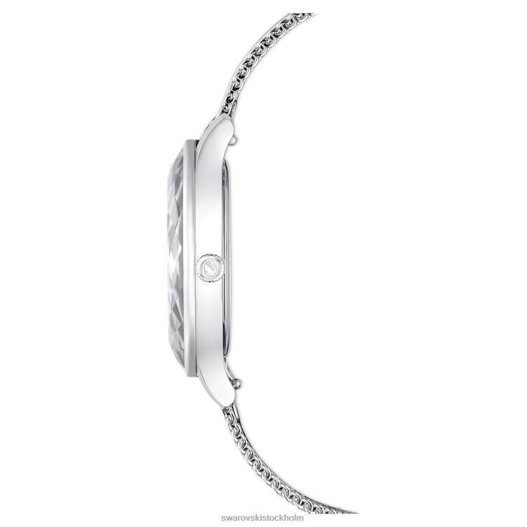 Swarovski octea nova klocka P28L1242 Tillbehör schweizisk tillverkad, metallarmband, silverton, rostfritt stål