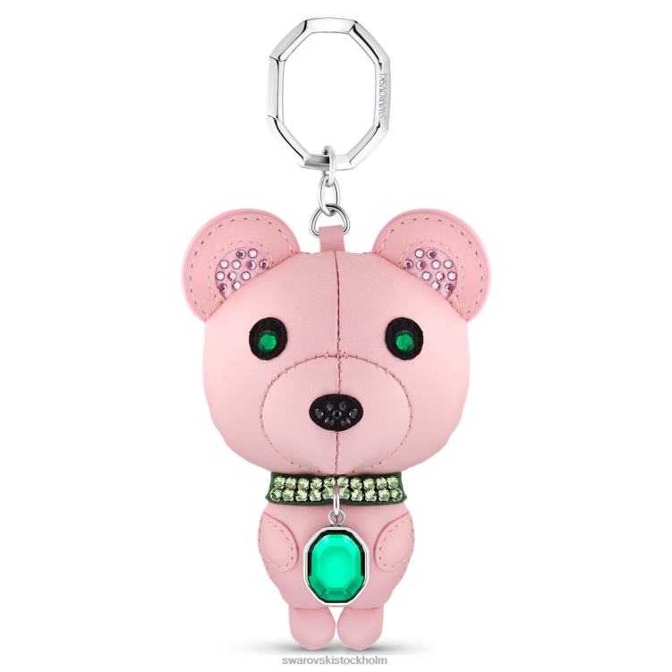 Swarovski ikoner nyckelring P28L1430 Tillbehör björn, flerfärgad, rostfritt stål