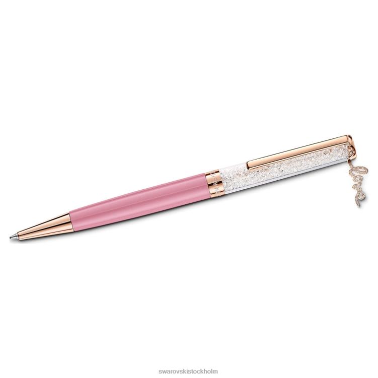 Swarovski kristallin kärlek kulspetspenna P28L1282 Tillbehör rosa, rosa lackad