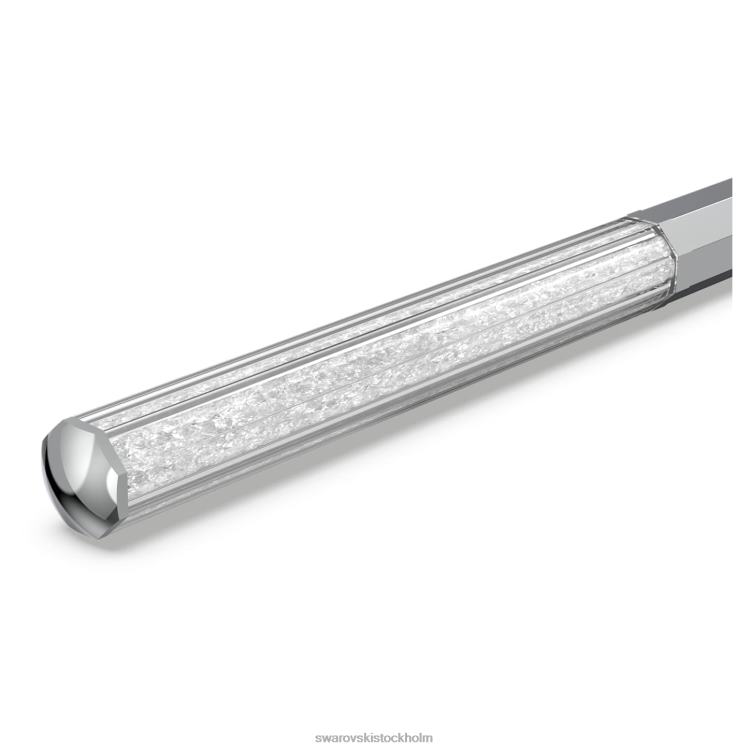 Swarovski kristallin kulspetspenna P28L1260 Tillbehör oktagonform, silverton, förkromad