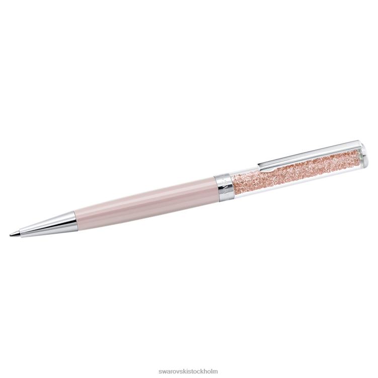 Swarovski kristallin kulspetspenna P28L1267 Tillbehör rosa, rosa lackad, förkromad