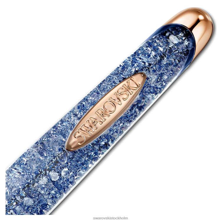 Swarovski kristallin nova jubileumskulspetspenna P28L1306 Tillbehör blå, roséguld pläterad