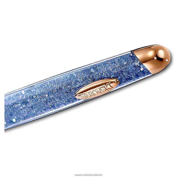 Swarovski kristallin nova jubileumskulspetspenna P28L1306 Tillbehör blå, roséguld pläterad