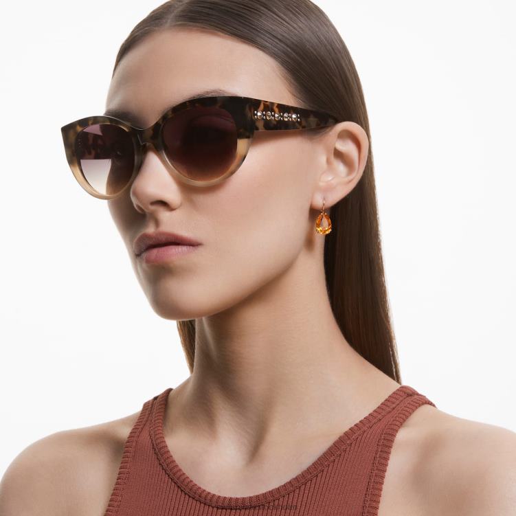 Swarovski solglasögon P28L1435 Tillbehör cat-eye form, sk0372 56f, flerfärgad