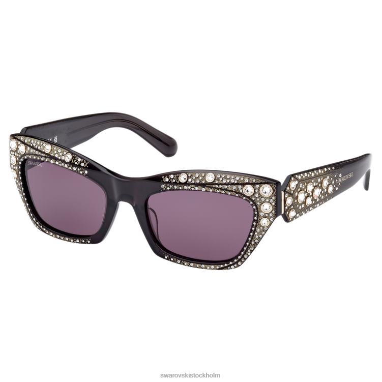 Swarovski solglasögon P28L1438 Tillbehör cat-eye form, sk0380 01a, svart