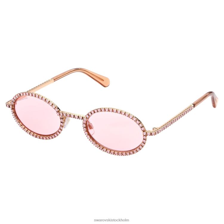 Swarovski solglasögon P28L1439 Tillbehör oval form, pave, sk0340 33y, rosa