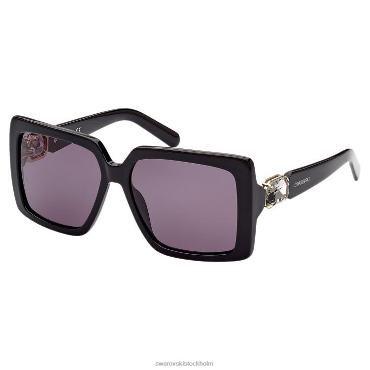 Swarovski solglasögon P28L1454 Tillbehör oversize, fyrkantig form, sk0351 01a, svart